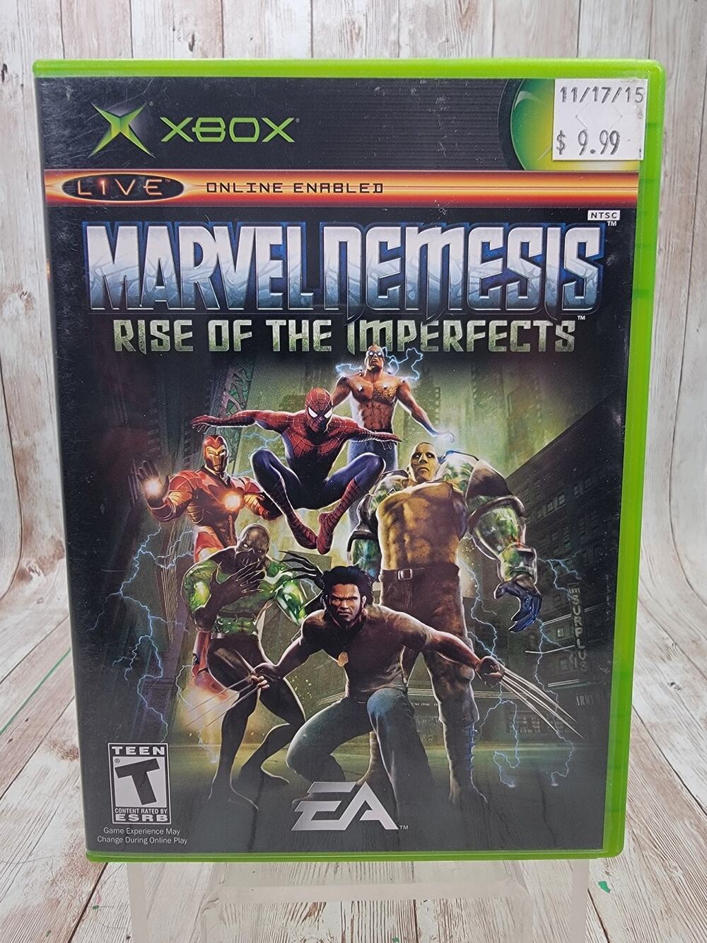 Marvel Nemesis Xbox Rise of the Imperfects Microsoft Xbox Original Complete